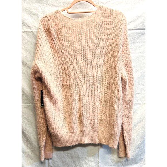 No Boundaries Pearl Embellished Blush Pink Knit Cardigan Sweater 3XL/3XG (21) - Picture 2 of 4